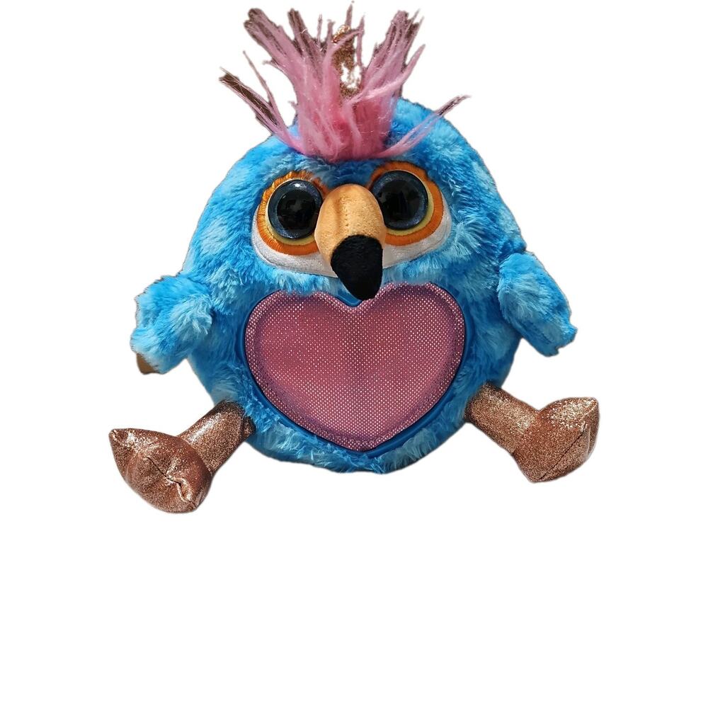 Zuru Rainbocorns Wild Heart Toucan Stuffed Animal Plush, gold wings & legs